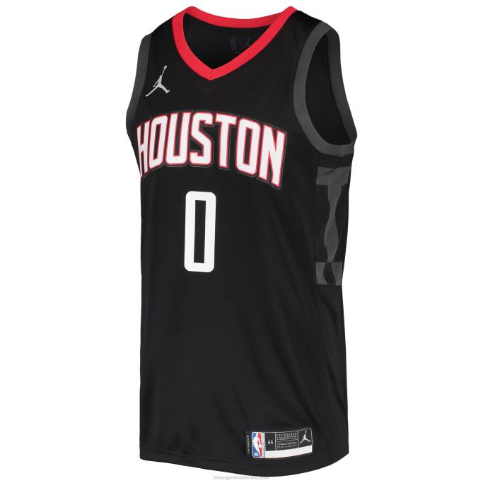 NBA 0F6D4325 Camiseta Houston Rockets Jalen Green Jordan Brand Black Swingman