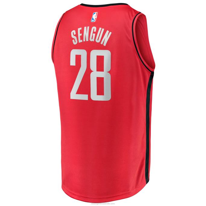 NBA 0F6D490 houston cohetes alperen sengun rojo fast break replica jersey