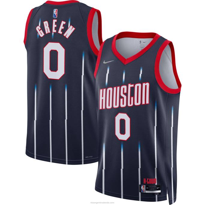 NBA 0F6D7549 camiseta houston rockets jalen verde nike azul marino swingman