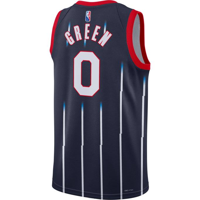 NBA 0F6D7549 camiseta houston rockets jalen verde nike azul marino swingman