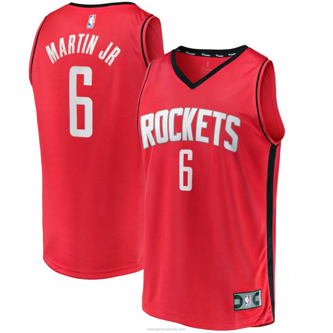 NBA 0F6D8095 houston cohetes kenyon martin jr. réplica de maillot rojo fast break