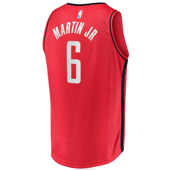 NBA 0F6D8095 houston cohetes kenyon martin jr. réplica de maillot rojo fast break