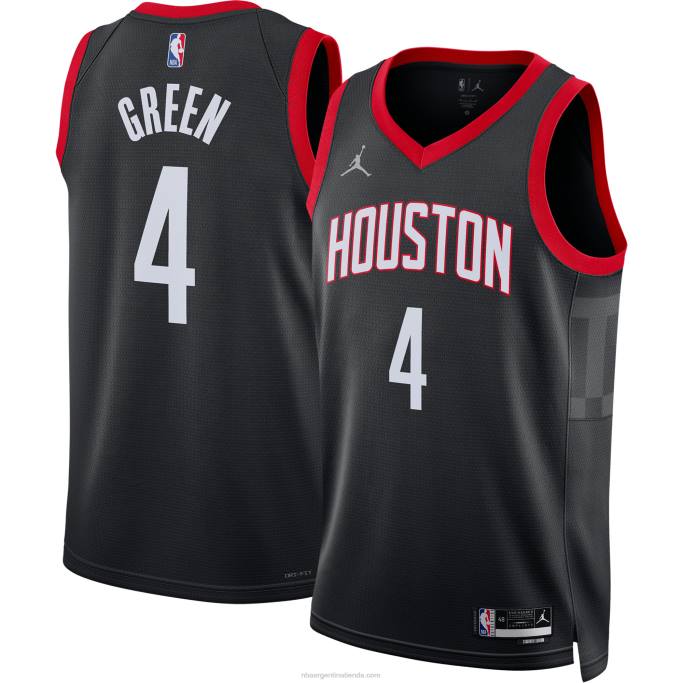 NBA 0F6D990 Camiseta Houston Rockets Jalen Green Jordan Brand Black Swingman