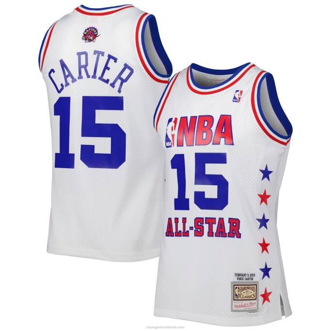 NBA 0F6D1274 conferencia este vince carter mitchell & ness blanco 2003 all star game swingman jersey
