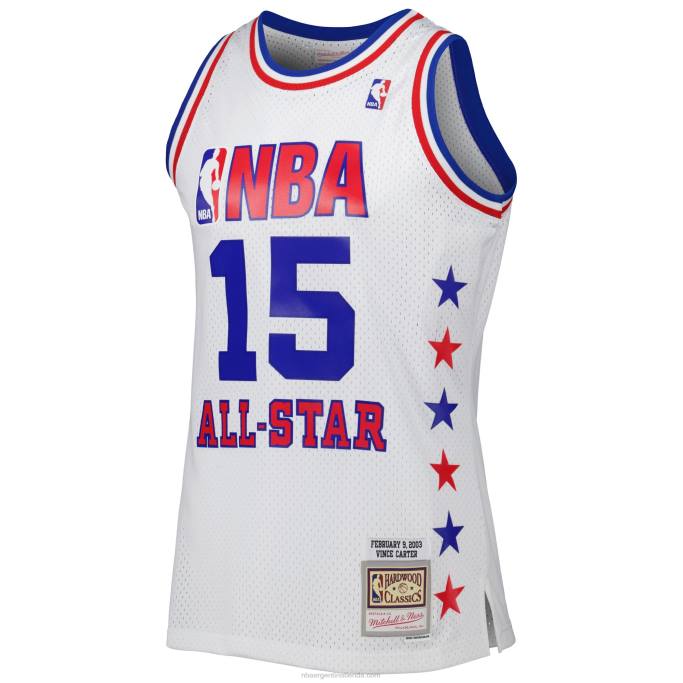 NBA 0F6D1274 conferencia este vince carter mitchell & ness blanco 2003 all star game swingman jersey