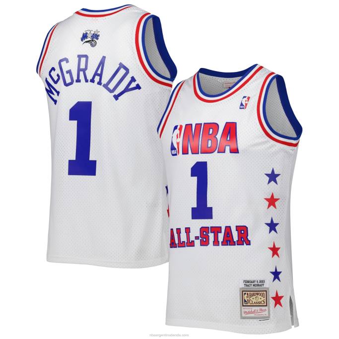 NBA 0F6D1786 conferencia este tracy mcgrady mitchell & ness white 2003 all star game swingman jersey