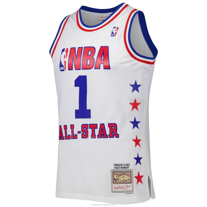 NBA 0F6D1786 conferencia este tracy mcgrady mitchell & ness white 2003 all star game swingman jersey