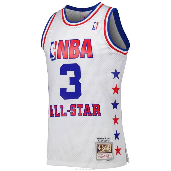 NBA 0F6D191 conferencia este allen iverson mitchell & ness blanco 2003 all star game swingman jersey