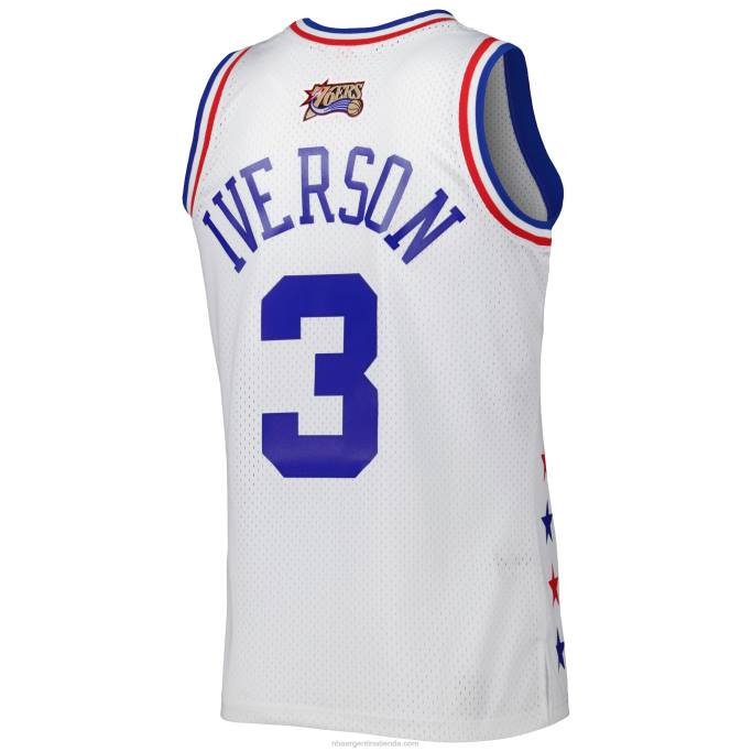 NBA 0F6D191 conferencia este allen iverson mitchell & ness blanco 2003 all star game swingman jersey
