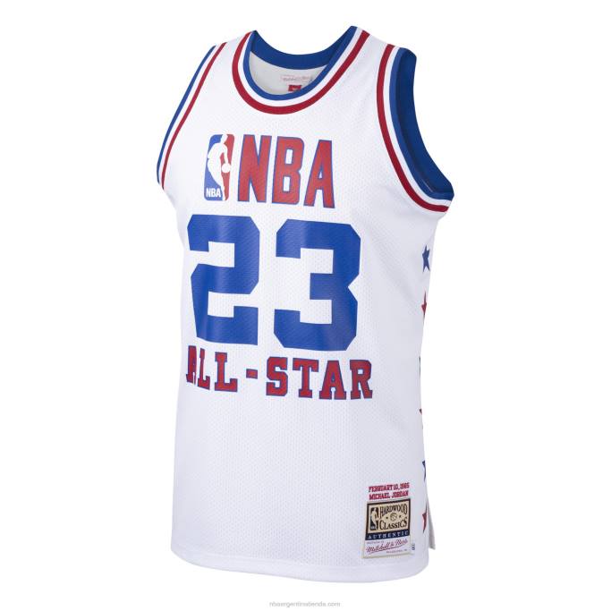 NBA 0F6D2099 conferencia este michael jordan mitchell & ness blanco 1985 all-star game auténtico jersey