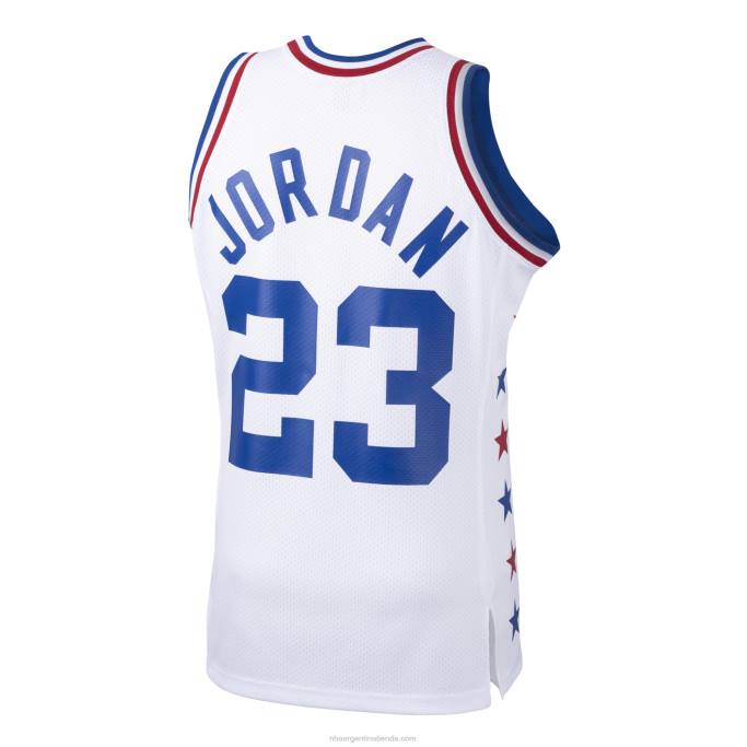 NBA 0F6D2099 conferencia este michael jordan mitchell & ness blanco 1985 all-star game auténtico jersey
