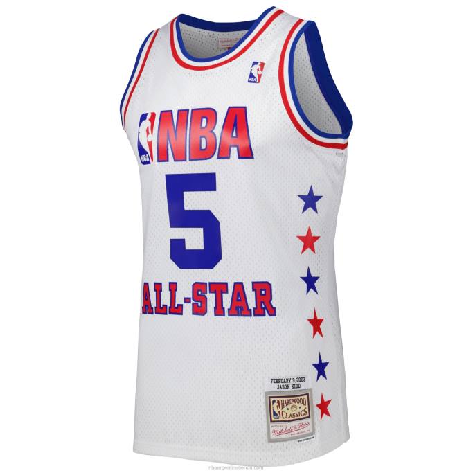NBA 0F6D2889 conferencia este jason kid d mitchell & ness white 2003 all star game swingman jersey