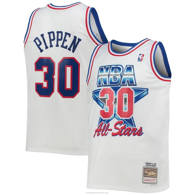 NBA 0F6D4820 conferencia del este scottie pippen white hardwood classics 199game swingman jersey