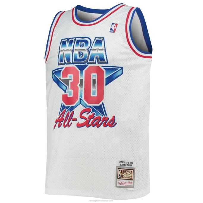 NBA 0F6D4820 conferencia del este scottie pippen white hardwood classics 199game swingman jersey