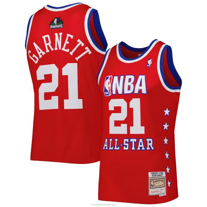 NBA 0F6D624 conferencia occidental kevin garnett mitchell & ness rojo 2003 all star game swingman jersey
