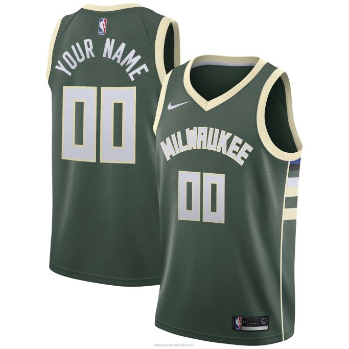 NBA 0F6D2881 milwaukee bucks nike verde swingman camiseta personalizada