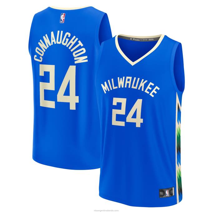 NBA 0F6D4098 jersey milwaukee bucks pat connaughton royal fastbreak