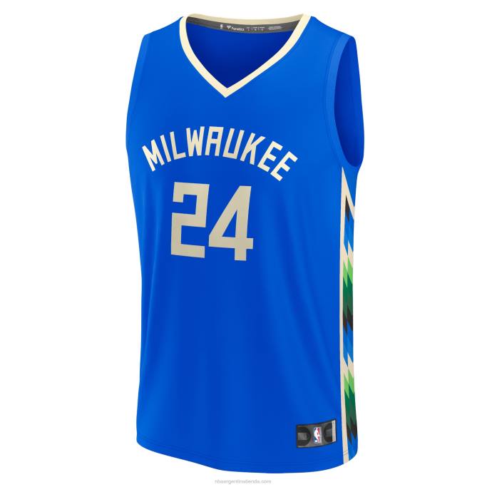 NBA 0F6D4098 jersey milwaukee bucks pat connaughton royal fastbreak