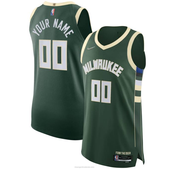NBA 0F6D4866 milwaukee bucks nike hunter verde diamante swingman auténtico personalizado jersey