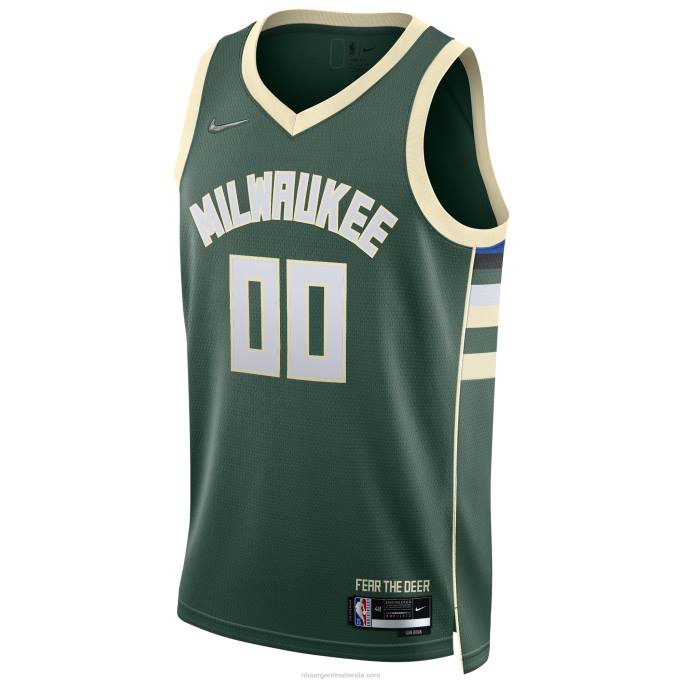 NBA 0F6D5308 camiseta personalizada milwaukee bucks nike hunter verde diamante swingman