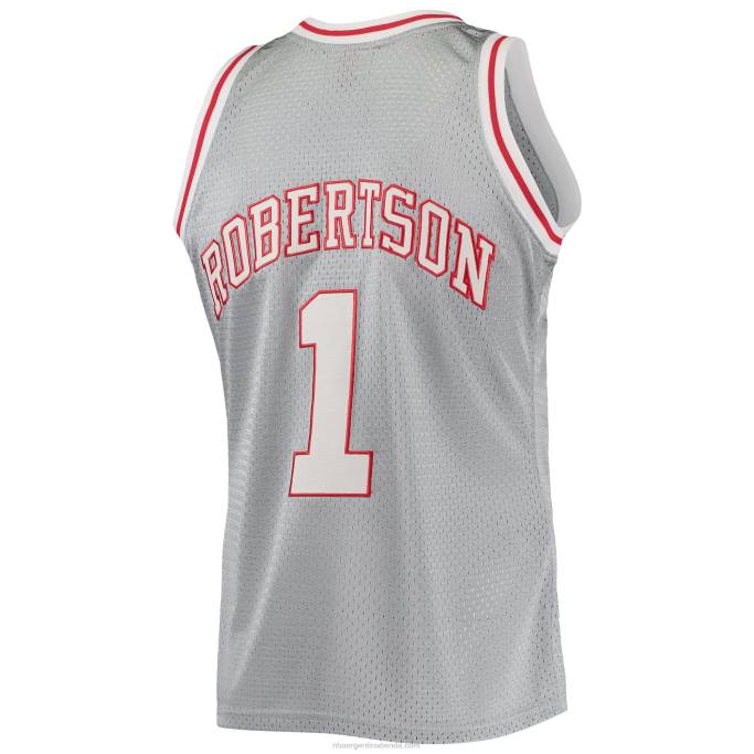 NBA 0F6D5846 milwaukee bucks oscar robertson plata 75 aniversario 1971-72 hardwood classics swingman jersey