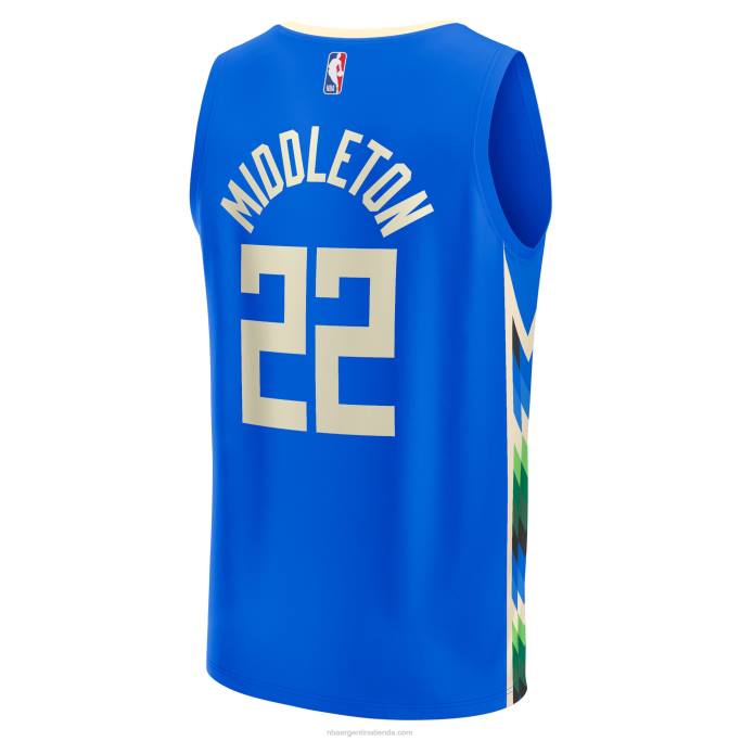 NBA 0F6D6351 jersey milwaukee bucks khris middleton royal fastbreak