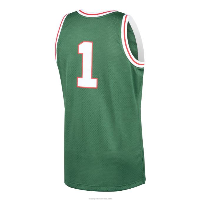 NBA 0F6D6401 milwaukee bucks oscar robertson mitchell & ness green 1970-71 hardwood classics swingman jersey