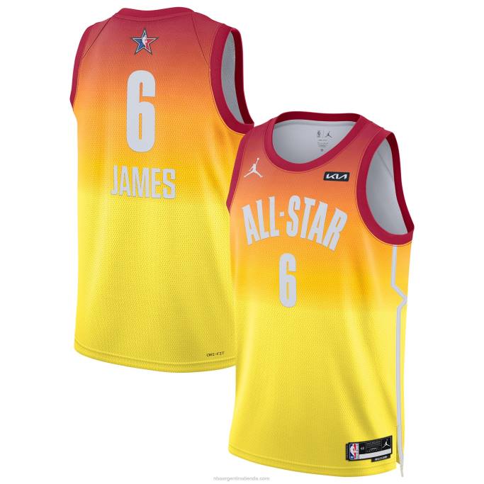 NBA 0F6D299 lebron james jordan marca naranja all-star game swingman jersey