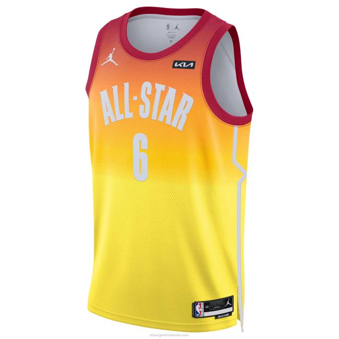 NBA 0F6D299 lebron james jordan marca naranja all-star game swingman jersey