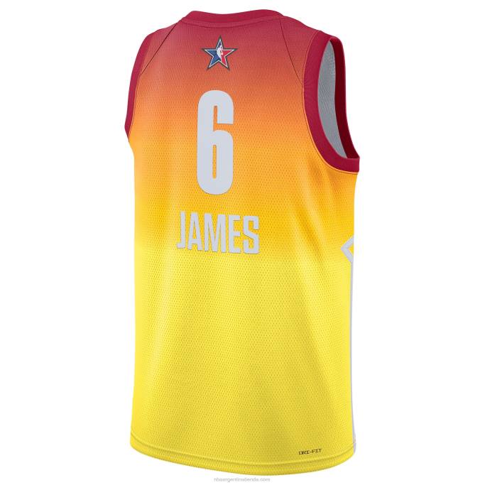 NBA 0F6D299 lebron james jordan marca naranja all-star game swingman jersey