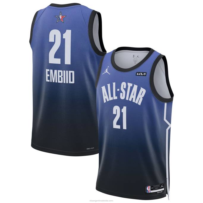 NBA 0F6D324 joel embiid jordan marca azul all-star game swingman jersey