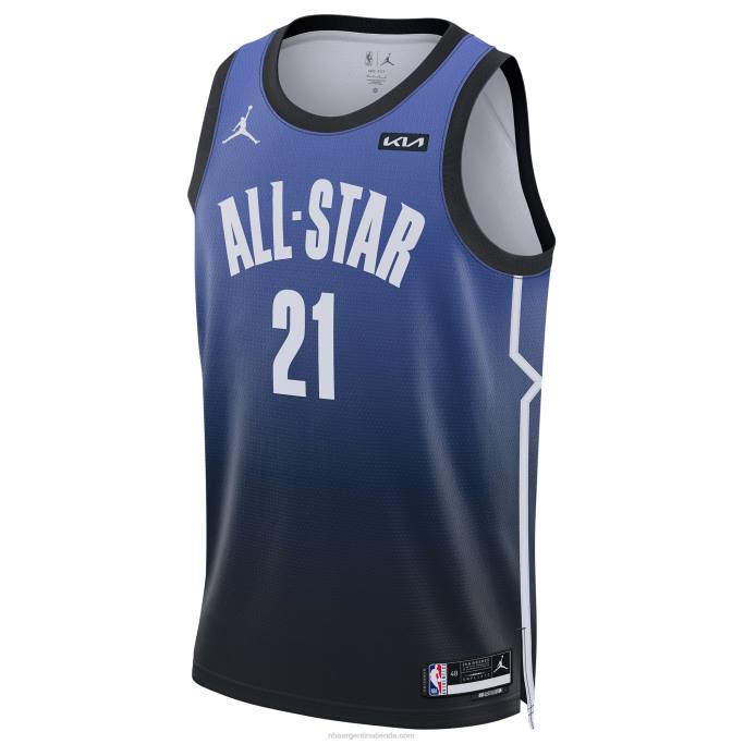 NBA 0F6D324 joel embiid jordan marca azul all-star game swingman jersey