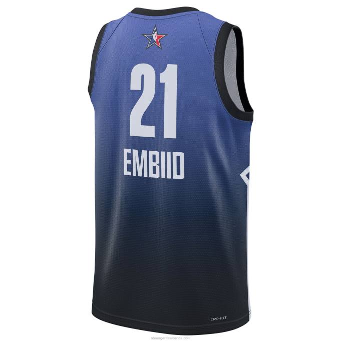 NBA 0F6D324 joel embiid jordan marca azul all-star game swingman jersey