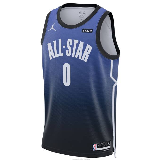 NBA 0F6D583 damian lillard jordan brand azul all-star game swingman jersey