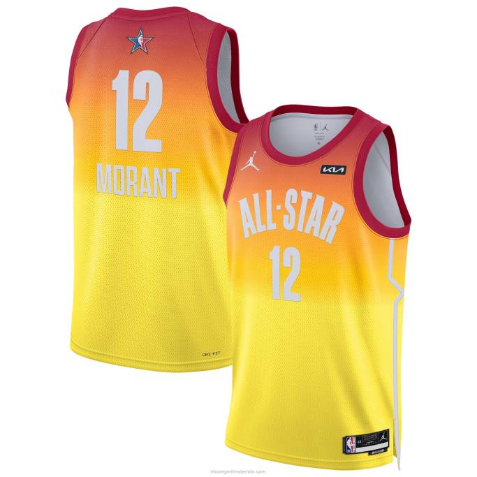 NBA 0F6D7484 ja morant jordan marca naranja all-star game swingman jersey