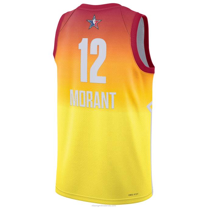 NBA 0F6D7484 ja morant jordan marca naranja all-star game swingman jersey