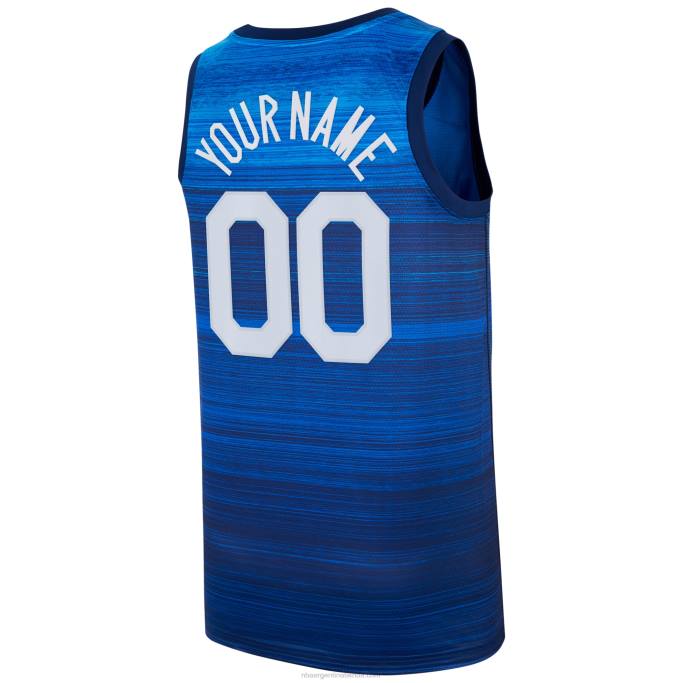 NBA 0F6D1148 camiseta de baloncesto de estados unidos nike azul marino limitada personalizada