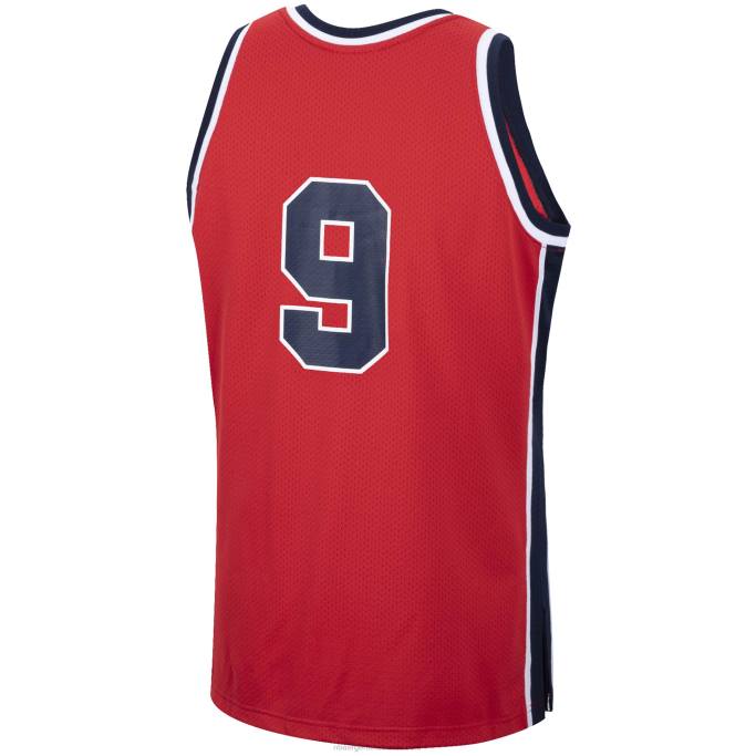 NBA 0F6D2923 camiseta usa basketball michael jordan mitchell & ness rojo autentico 1984