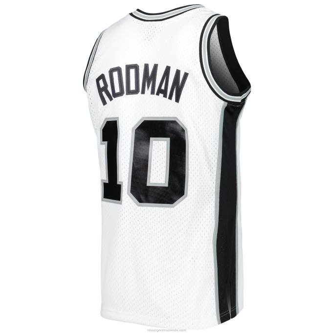 NBA 0F6D2426 camiseta san antonio spurs dennis rodman mitchell & ness blanca 1993-94 hardwood classics swingman jersey