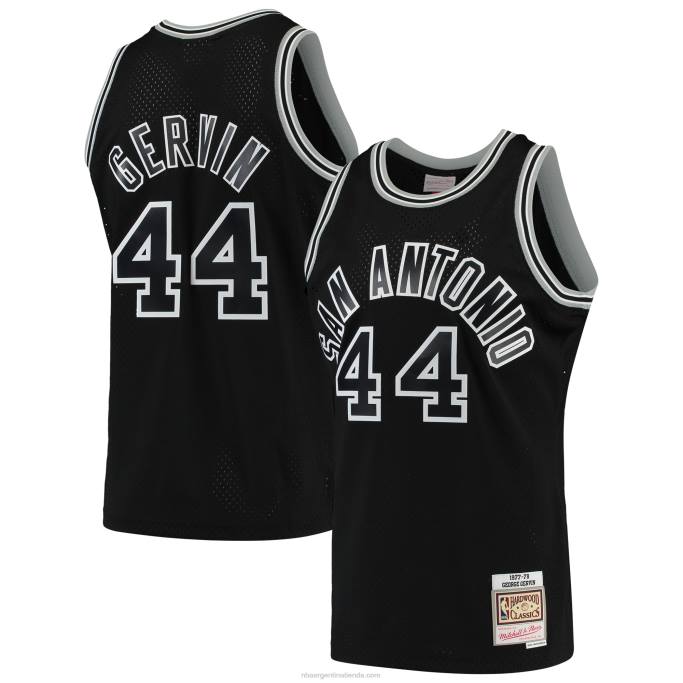 NBA 0F6D4310 san antonio spurs george gervin negro 1977-78 hardwood classics swingman player jersey