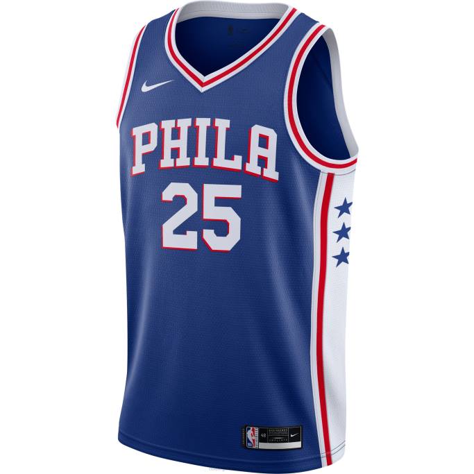 NBA 0F6D10694 philadelphia 76ers ben simmons nike royal swingman camiseta