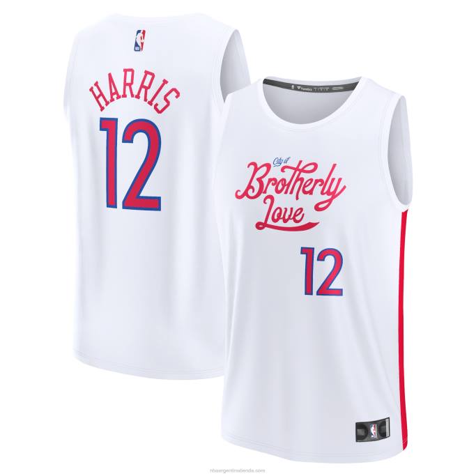 NBA 0F6D1766 camiseta philadelphia 76ers tobias harris blanca fastbreak