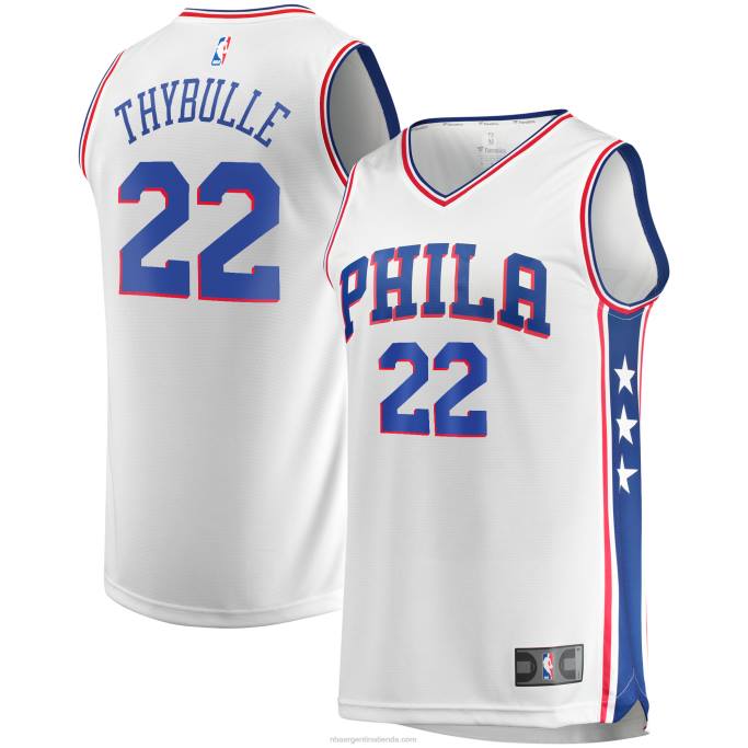 NBA 0F6D3944 camiseta philadelphia 76ers matisse thybulle blanca réplica fast break