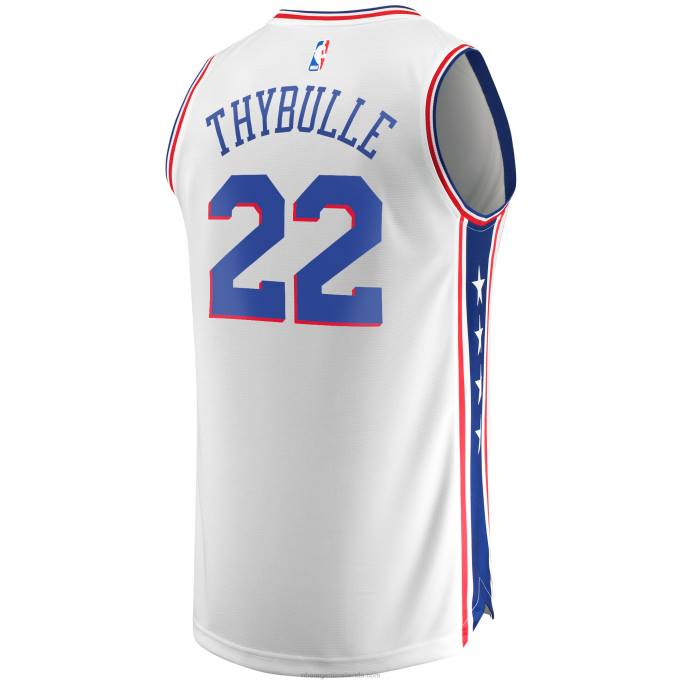 NBA 0F6D3944 camiseta philadelphia 76ers matisse thybulle blanca réplica fast break