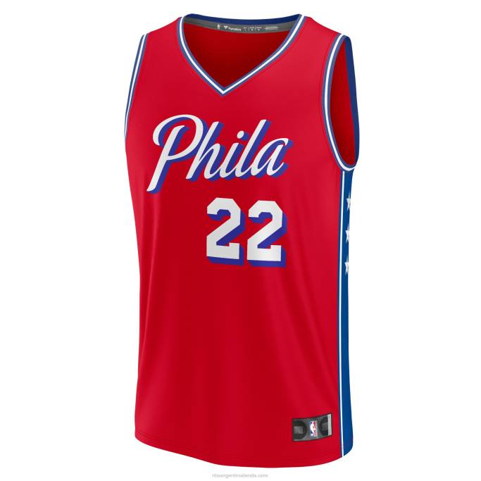 NBA 0F6D4355 philadelphia 76ers matisse thybulle réplica de camiseta roja fast break