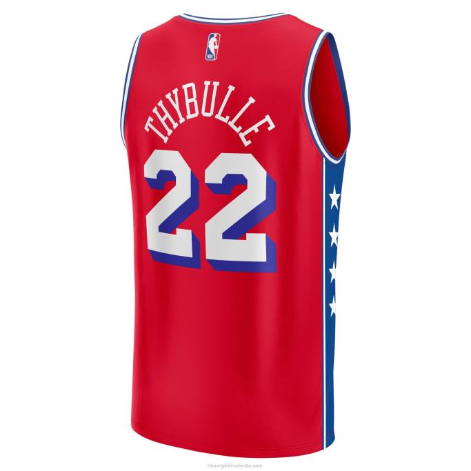 NBA 0F6D4355 philadelphia 76ers matisse thybulle réplica de camiseta roja fast break
