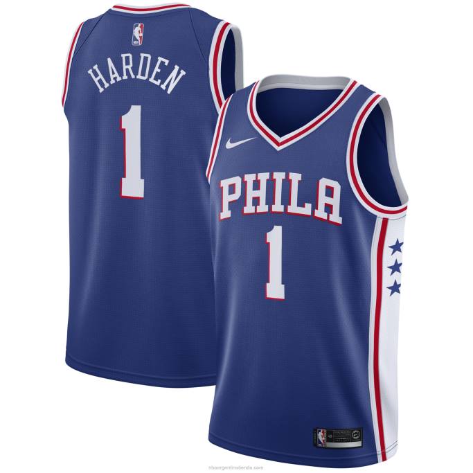 NBA 0F6D58 philadelphia 76ers james harden nike royal swingman camiseta