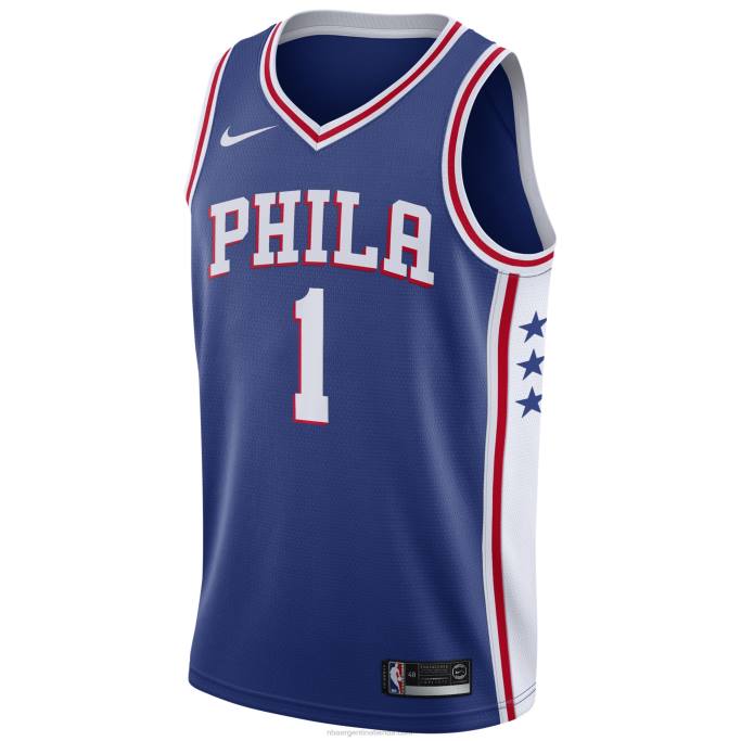 NBA 0F6D58 philadelphia 76ers james harden nike royal swingman camiseta