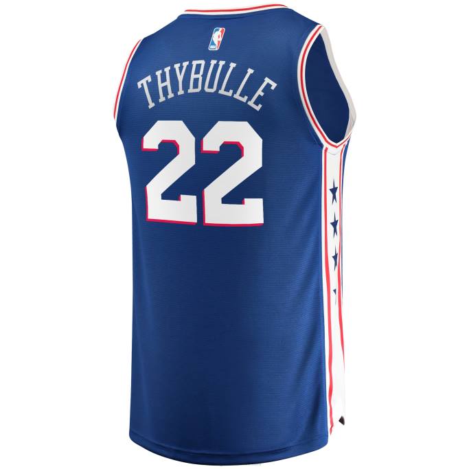 NBA 0F6D6465 philadelphia 76ers matisse thybulle royal fast break réplica playera del equipo