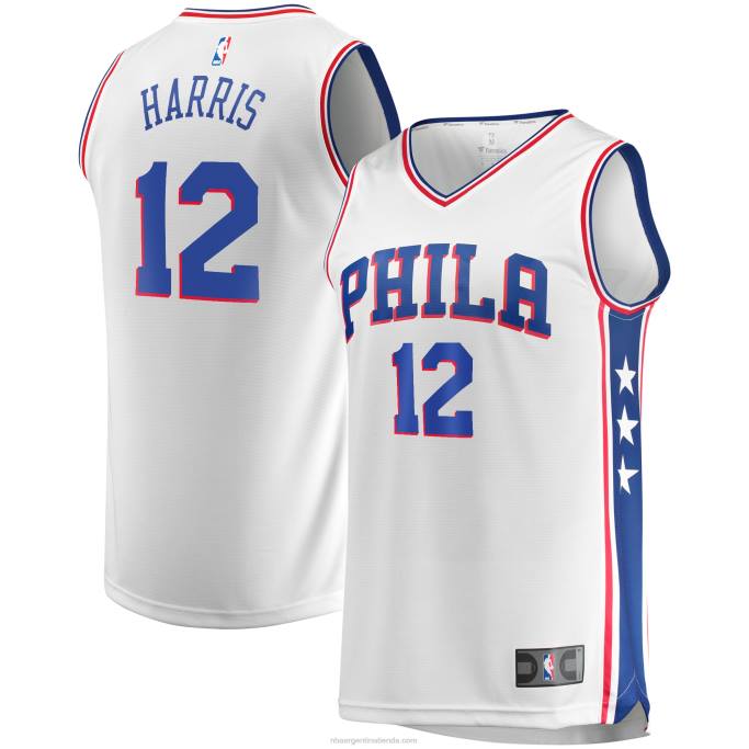 NBA 0F6D6813 philadelphia 76ers tobias harris blanco fast break replica jugador camiseta del equipo